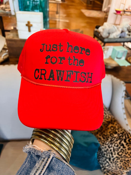 Just Here for the Crawfish Trucker Hat