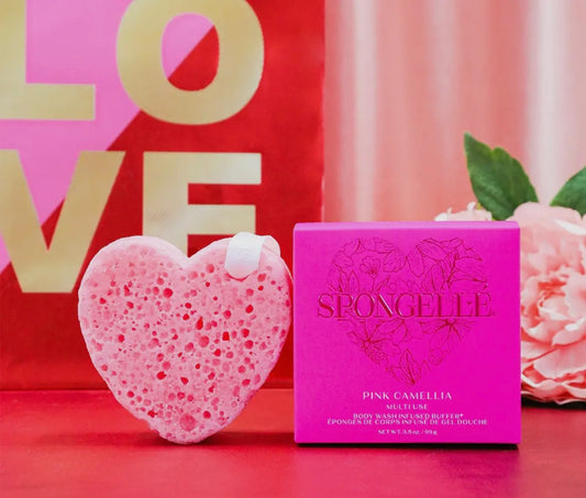 Pink Camellia Heart Buffer