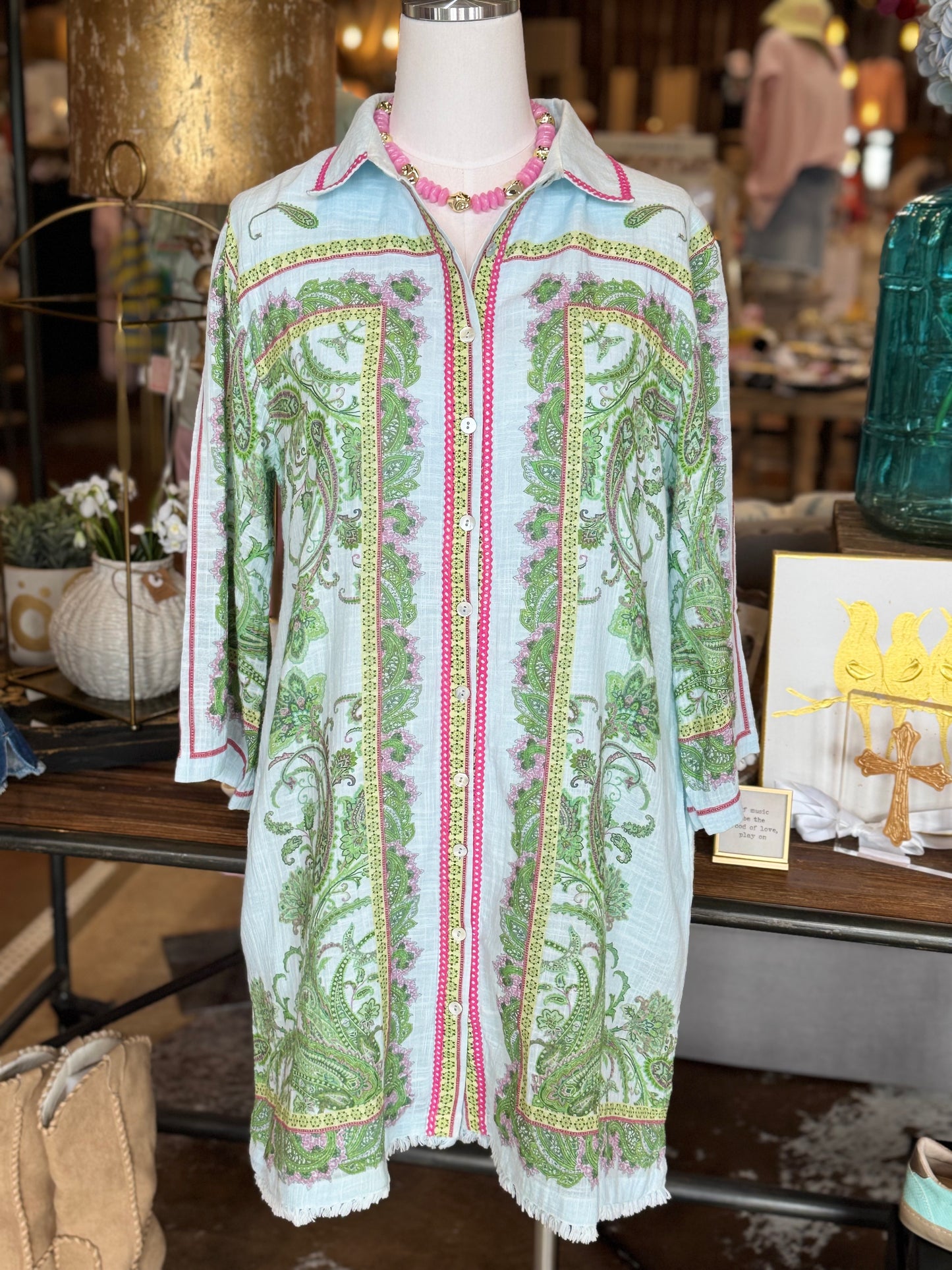 Paisley Shift Dress