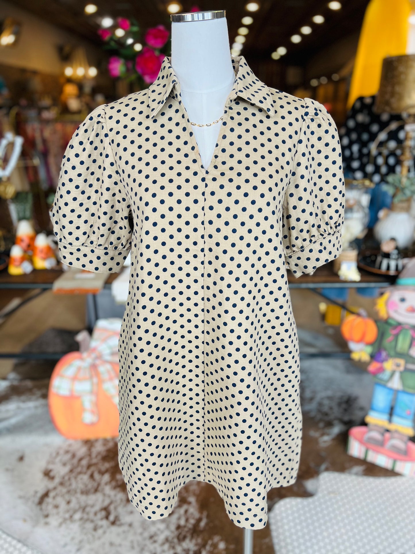 Latte' Dottie Dress