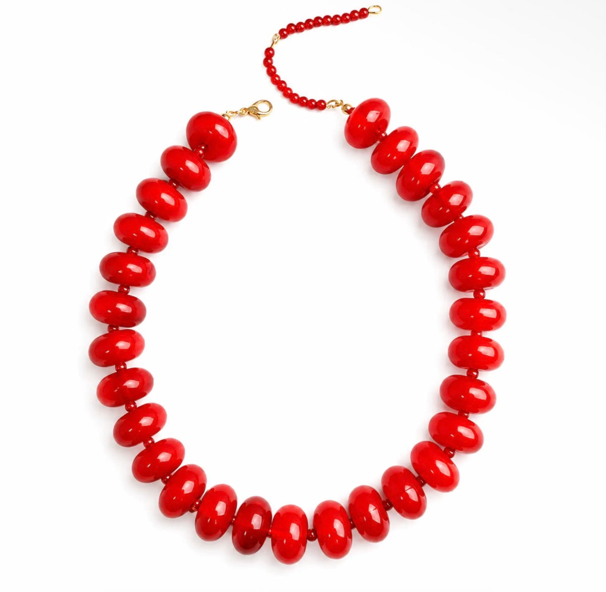 Pop of Red Statement Necklace