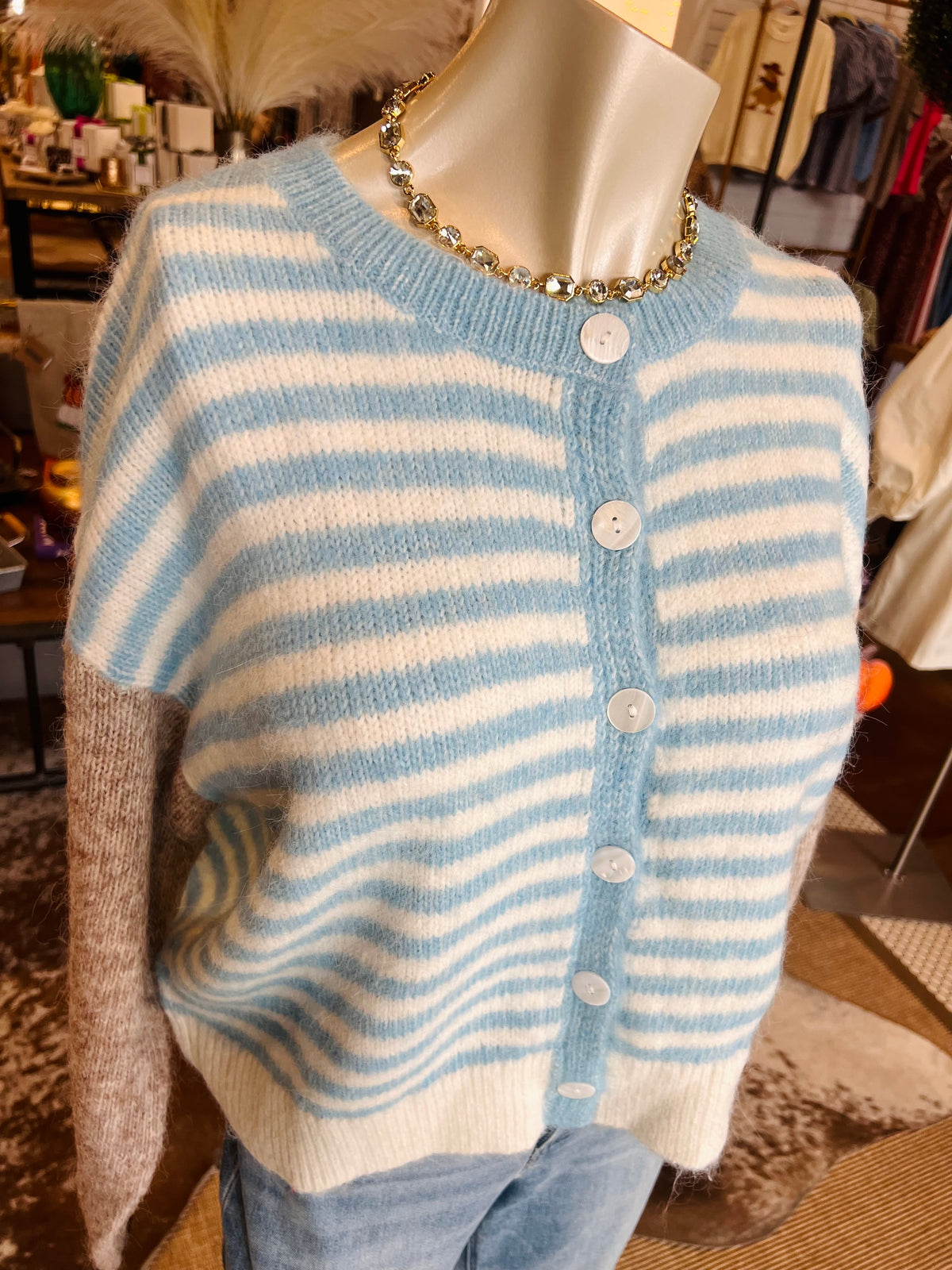 Sky Colorblock Cardi