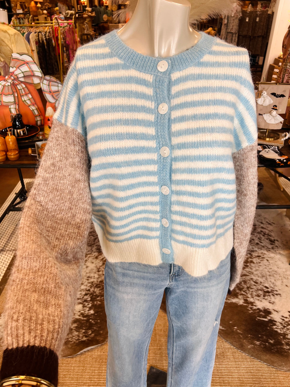 Sky Colorblock Cardi