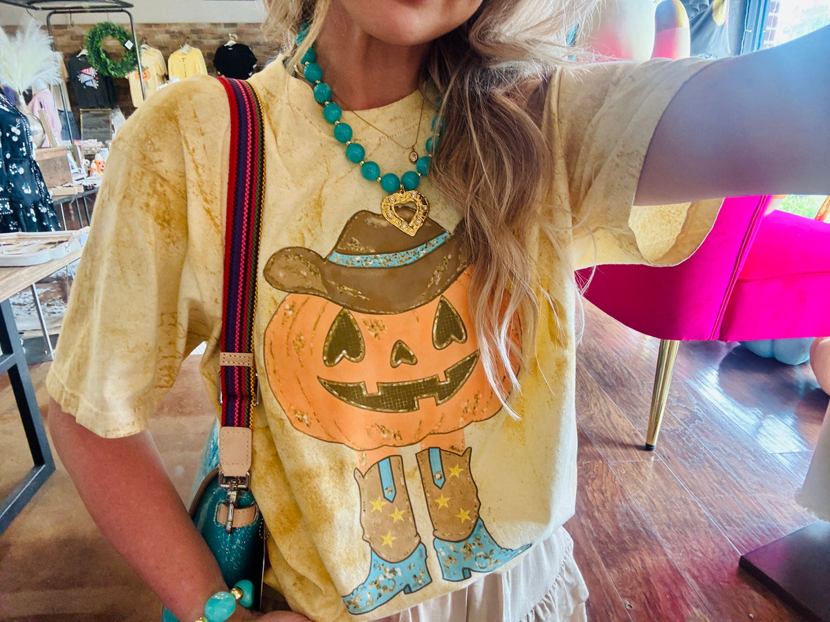 Pumpkin Cowgirl Tee