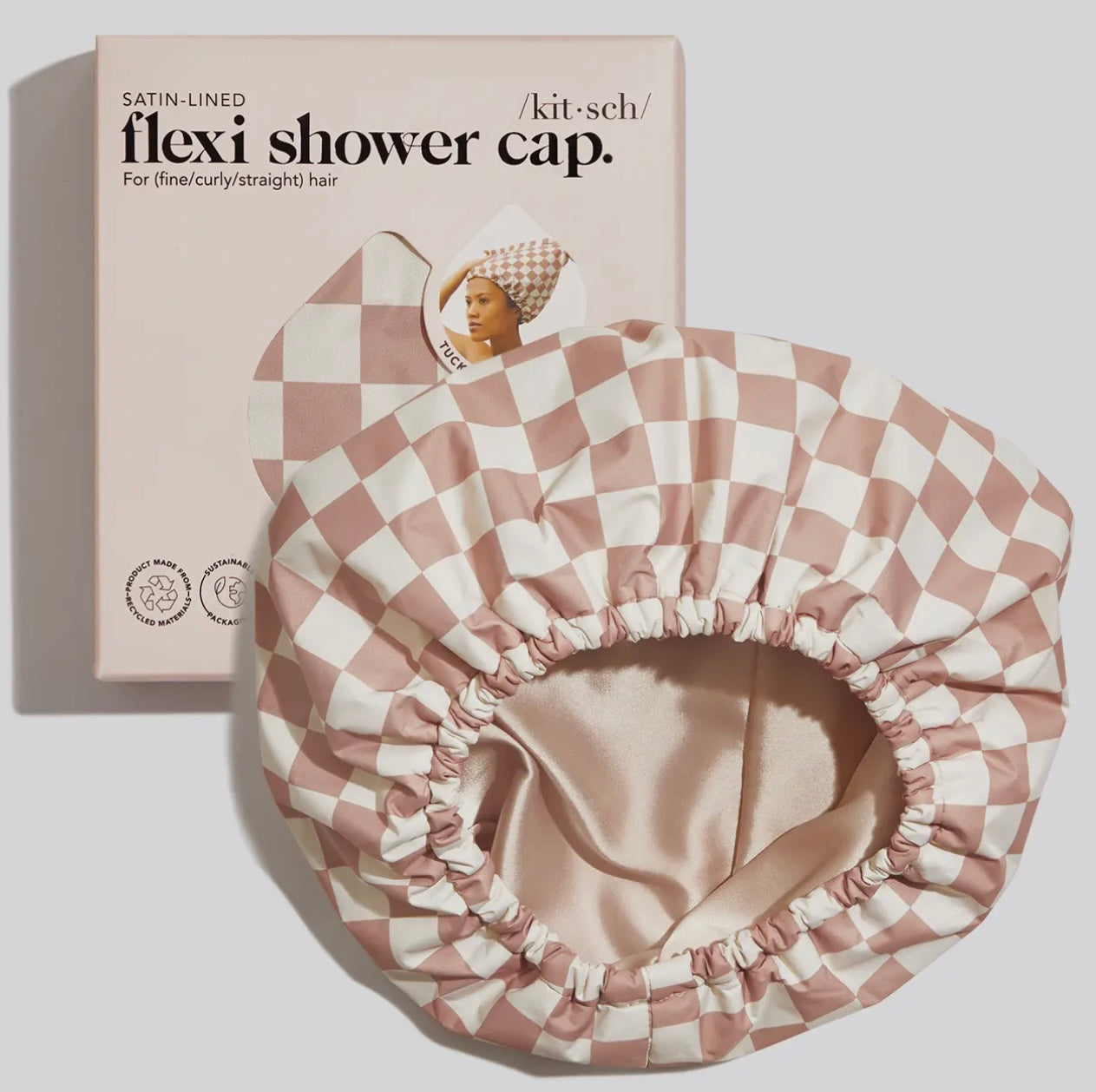 Satin Lined Shower Cap