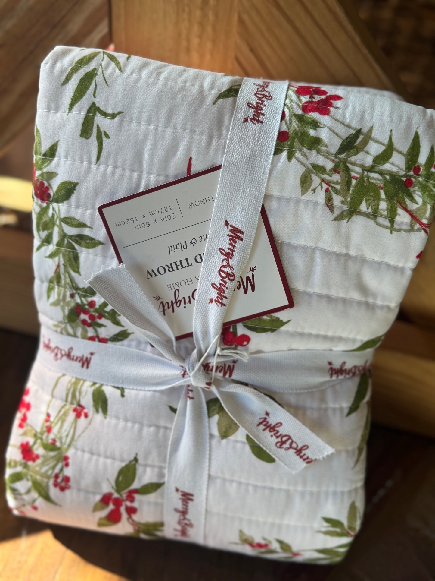 Merry & Bright Quilted Throw