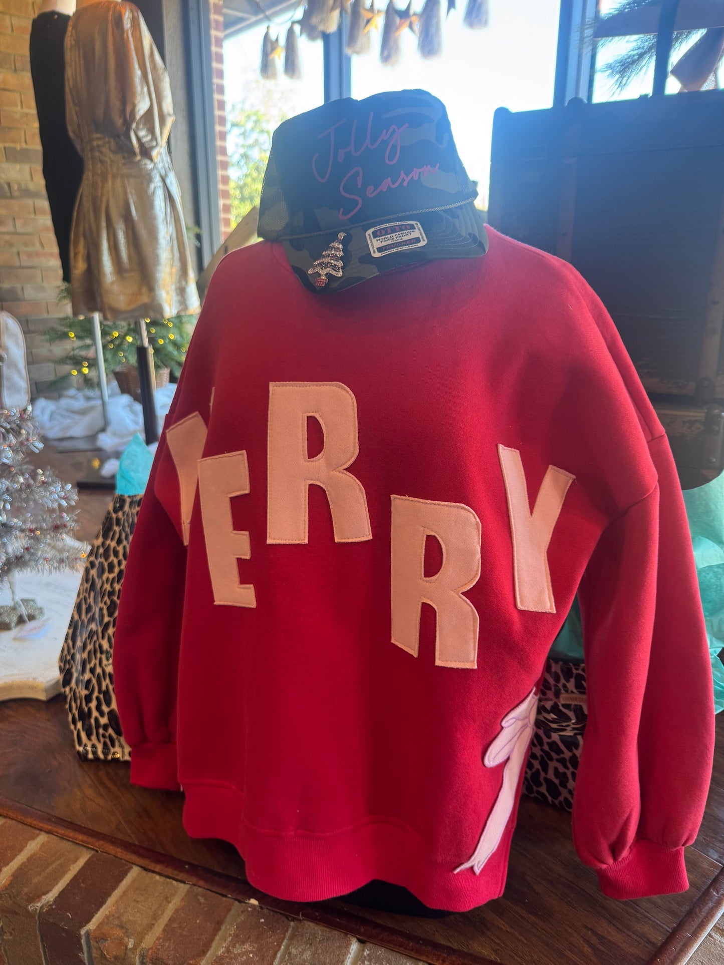 Merry in Bows Sweatshirt