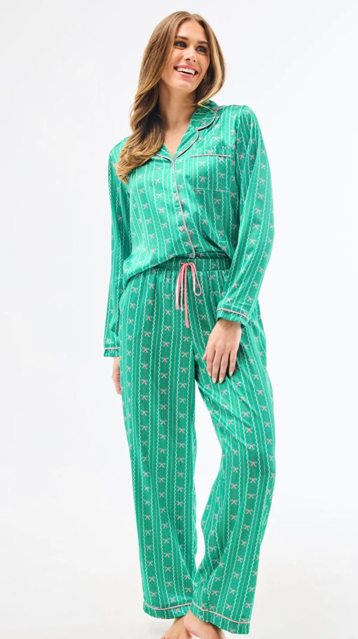 Mary Square Satin PJ Set