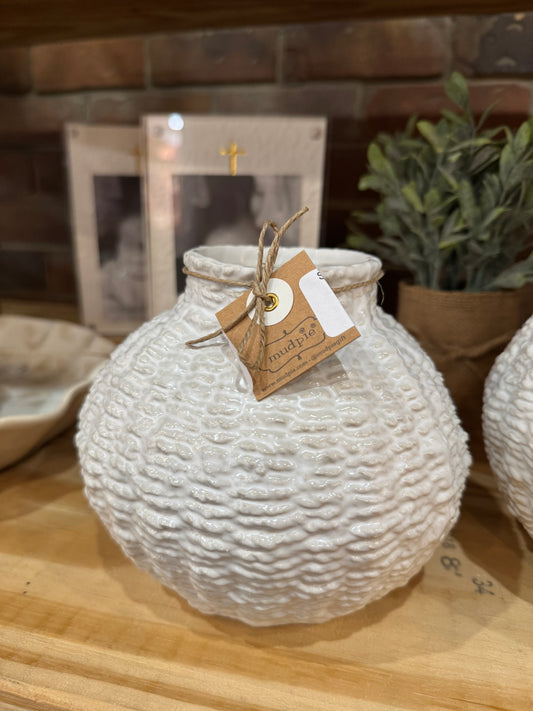 Sm Round Ceramic Vase
