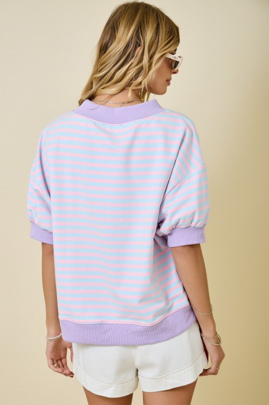Cotton Candy Mock Neck