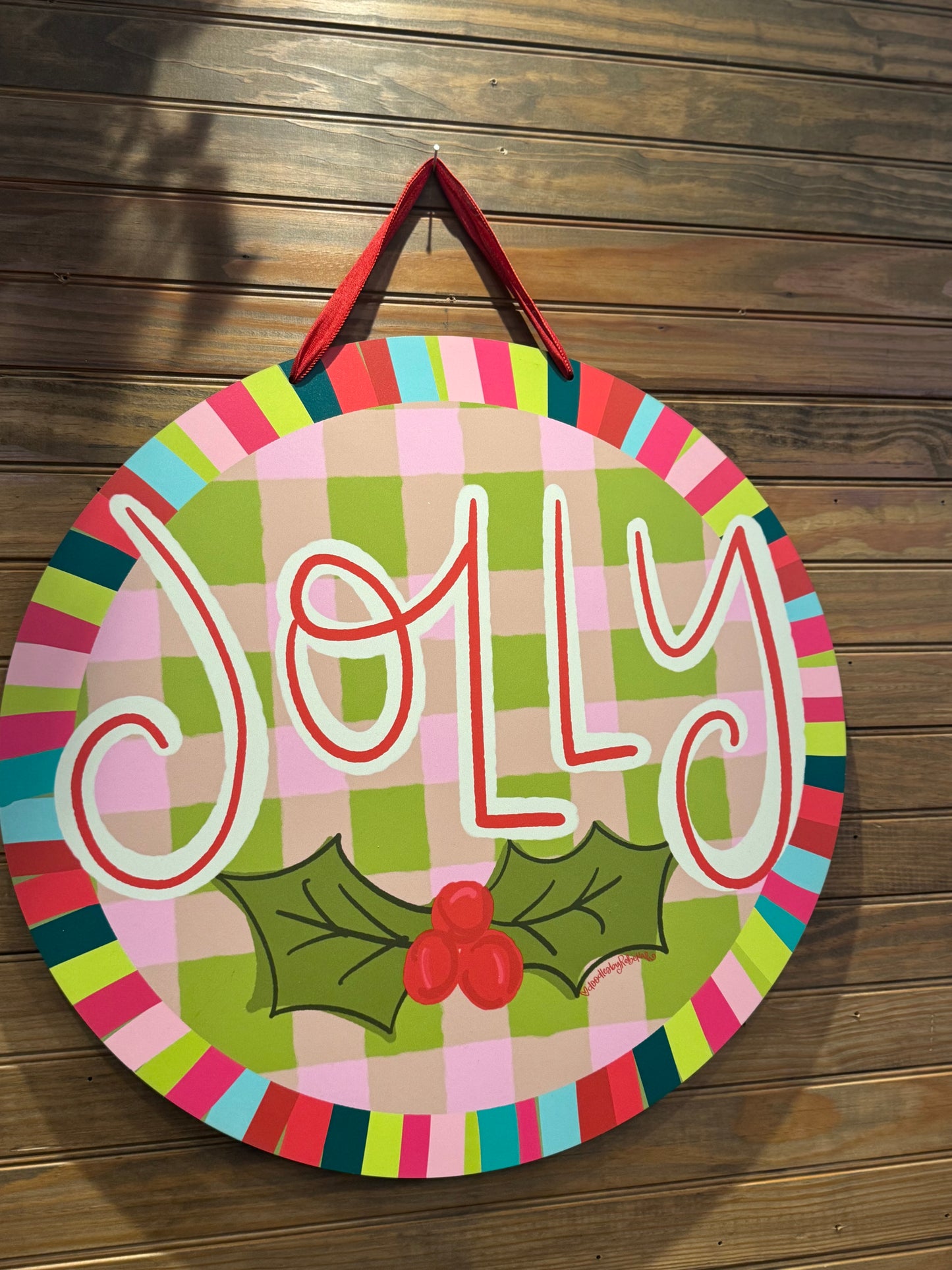Jolly Jewel Tone Doorhanger