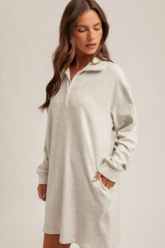 Brushed Jersey Sweatshirt Dress