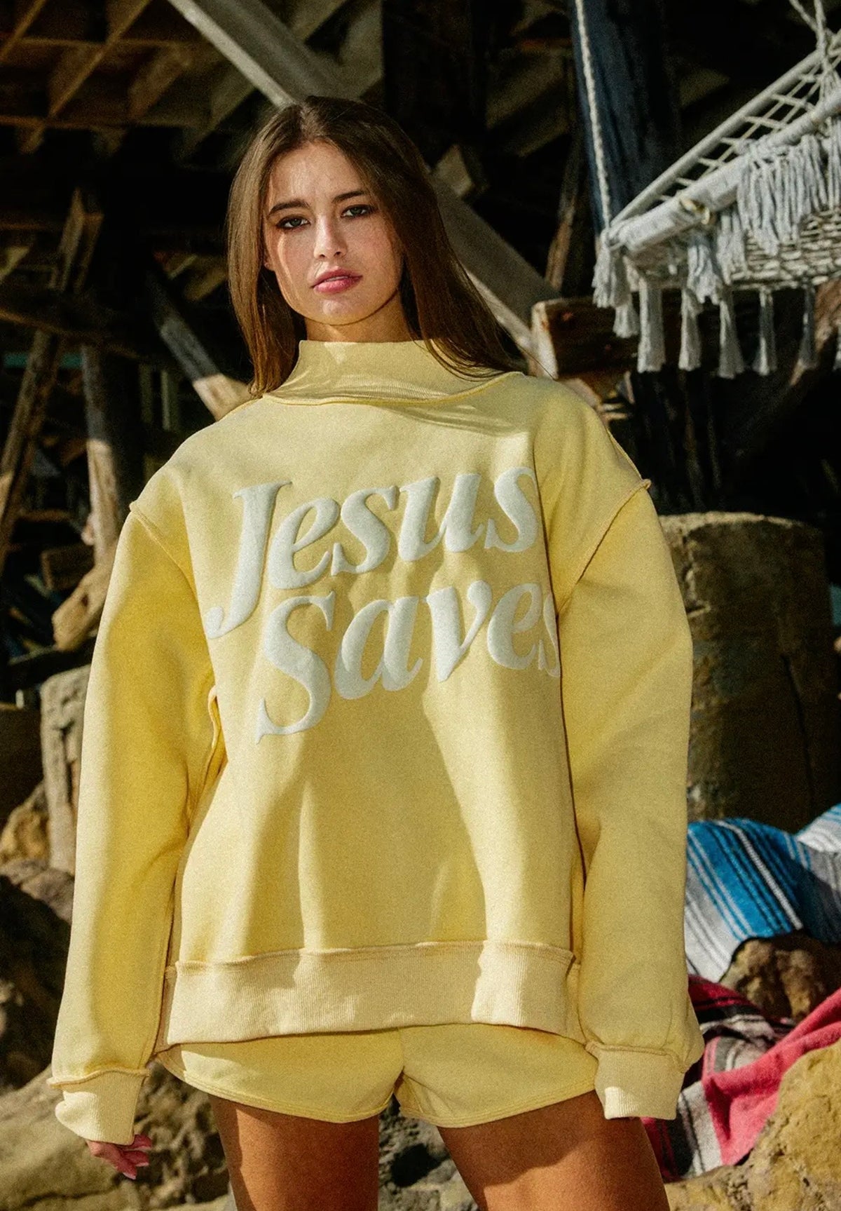 Jesus Saves Mockneck