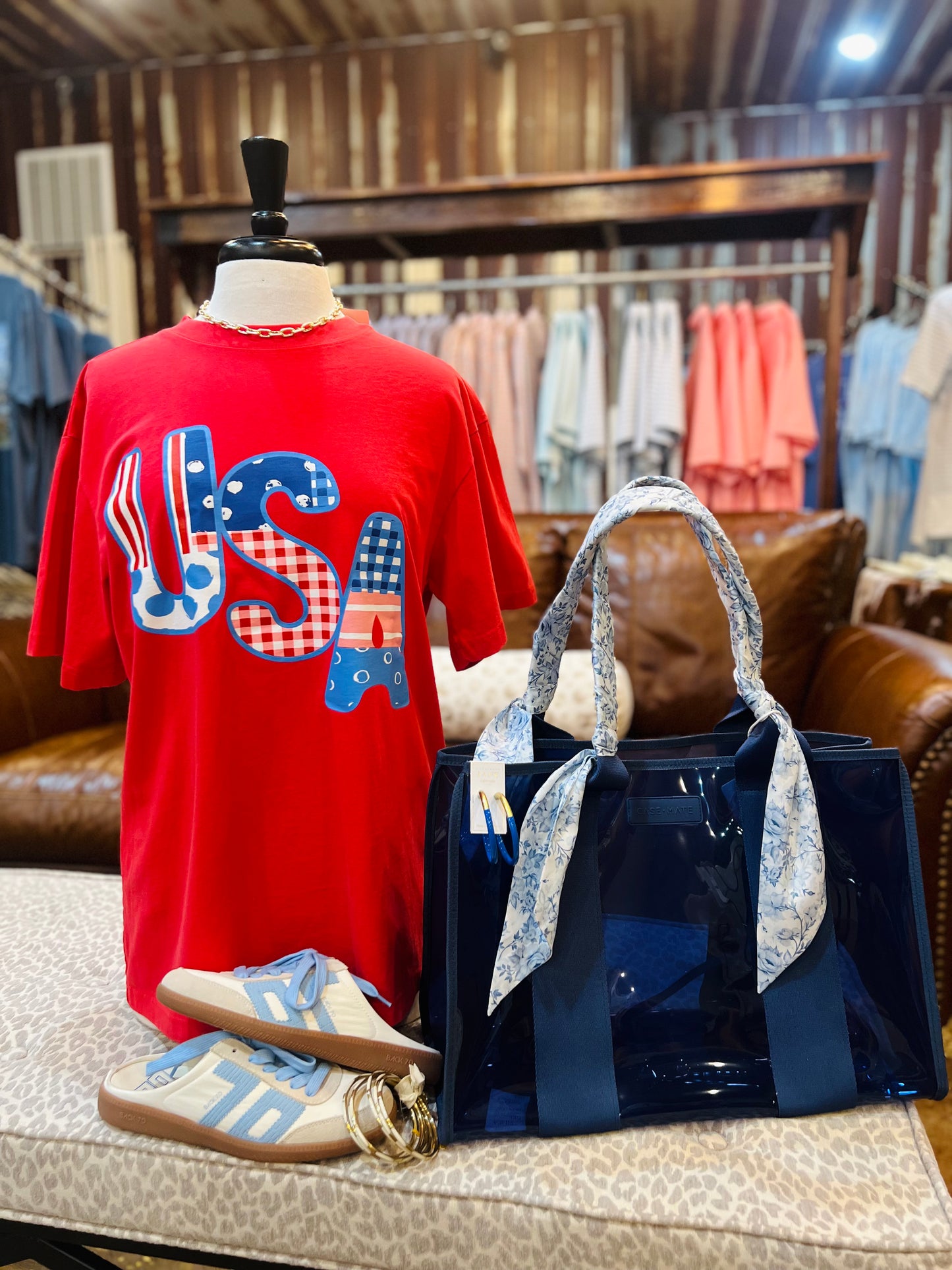 USA Patch Print Tee