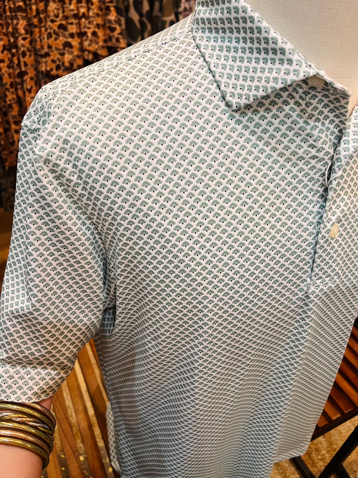 Agave Printed Performance Polo
