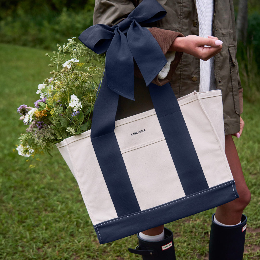 Canvas Bow Tote