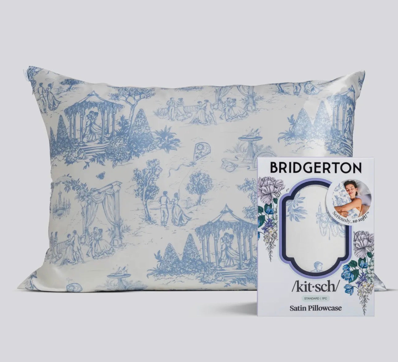 Bridgerton x Kitsch Satin Pillowcase