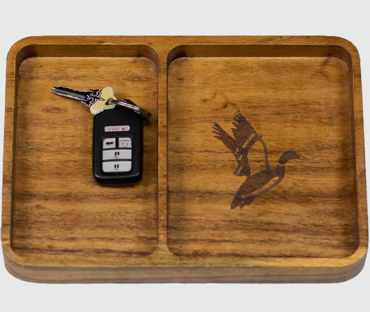 Etched Wood Valet Tray