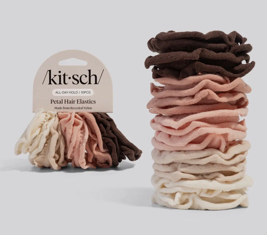 Recycled Fabric Petal Hair Elastics