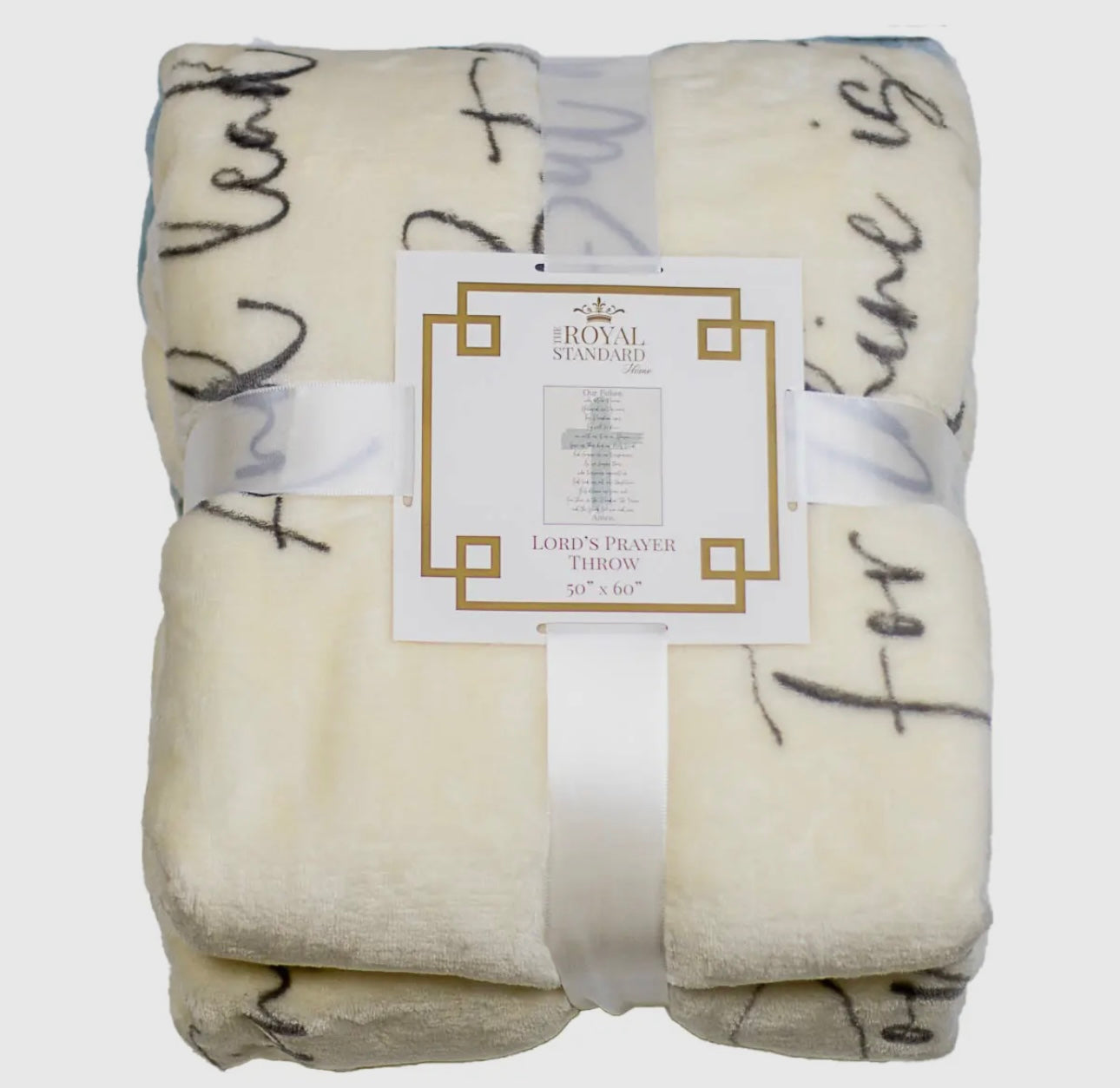 Lord's Prayer Throw Blanket