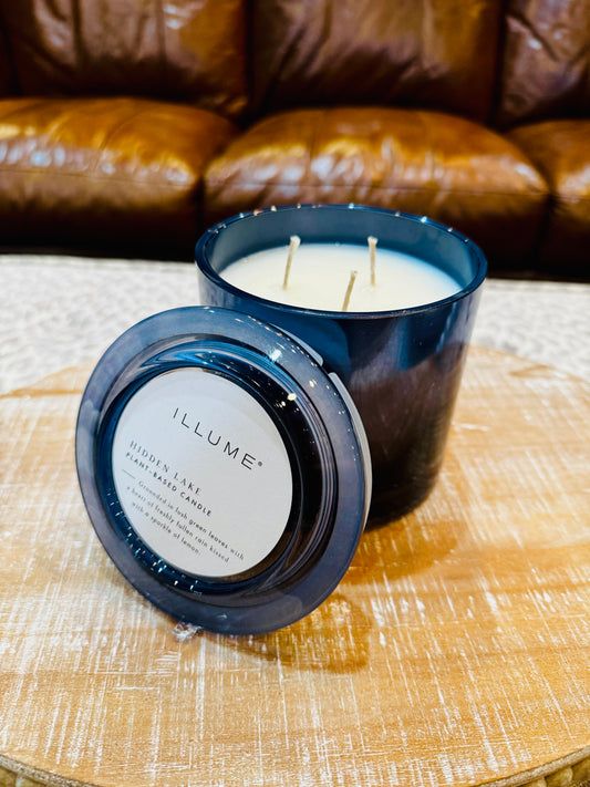 Hidden Lake Statement Glass Candle