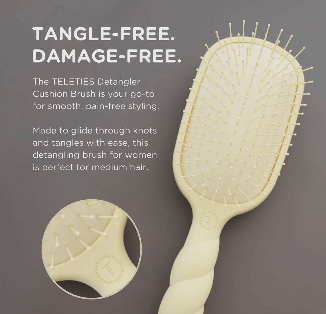 Teleties Medium Detangler Brush