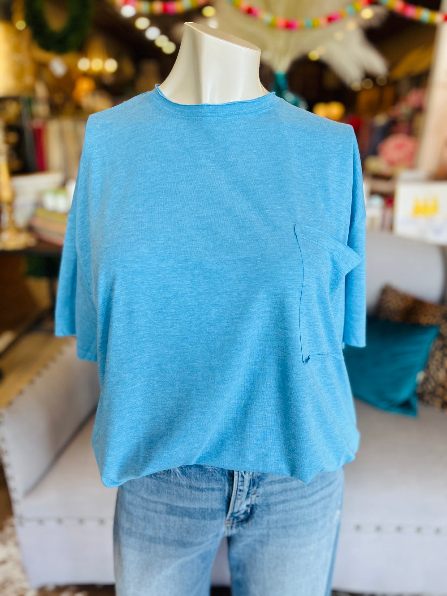 Front Pocket Boyfriend Tee