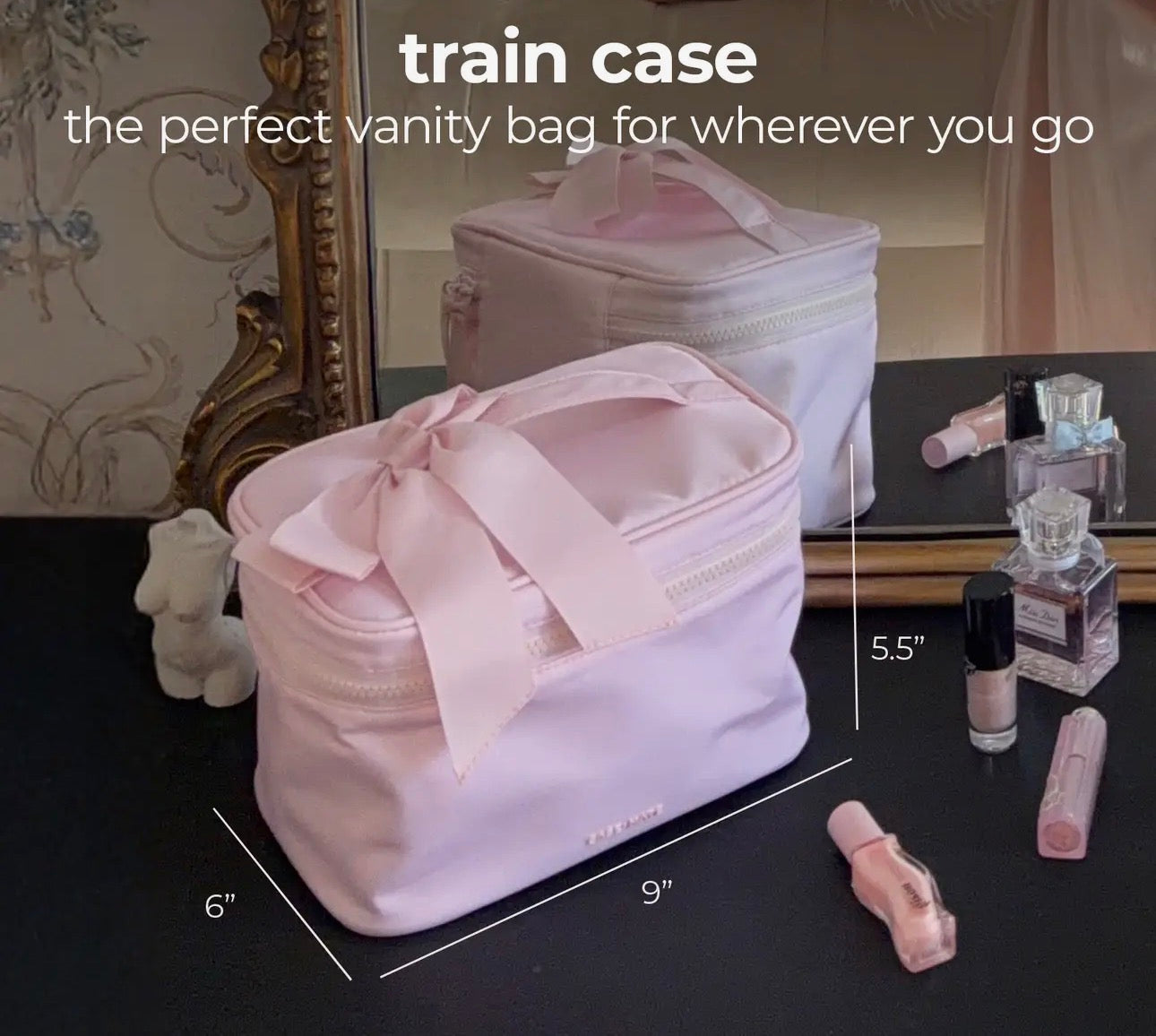 Ballet Pink Makeup Train Case
