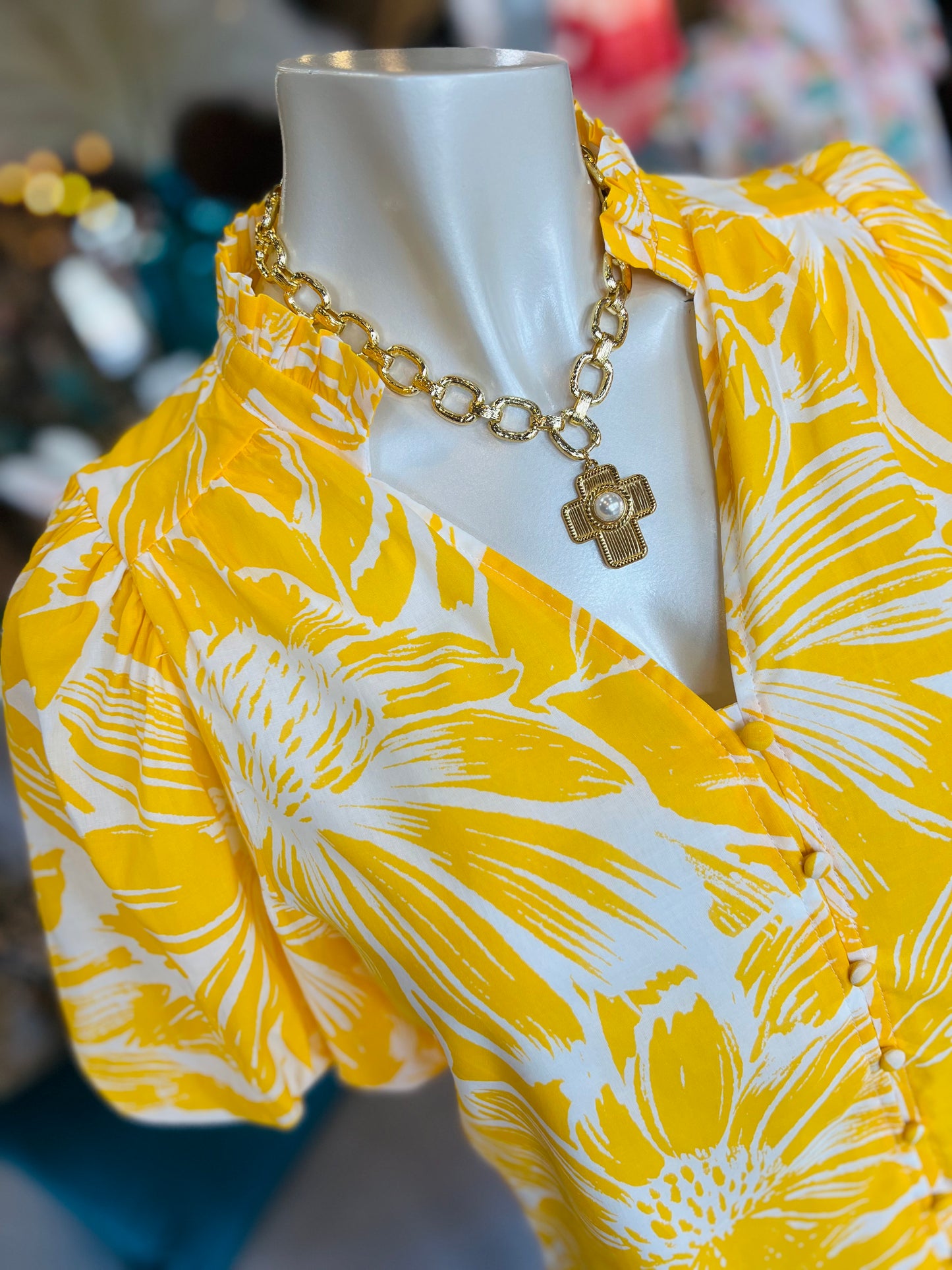 Joni Floral Button Down Top