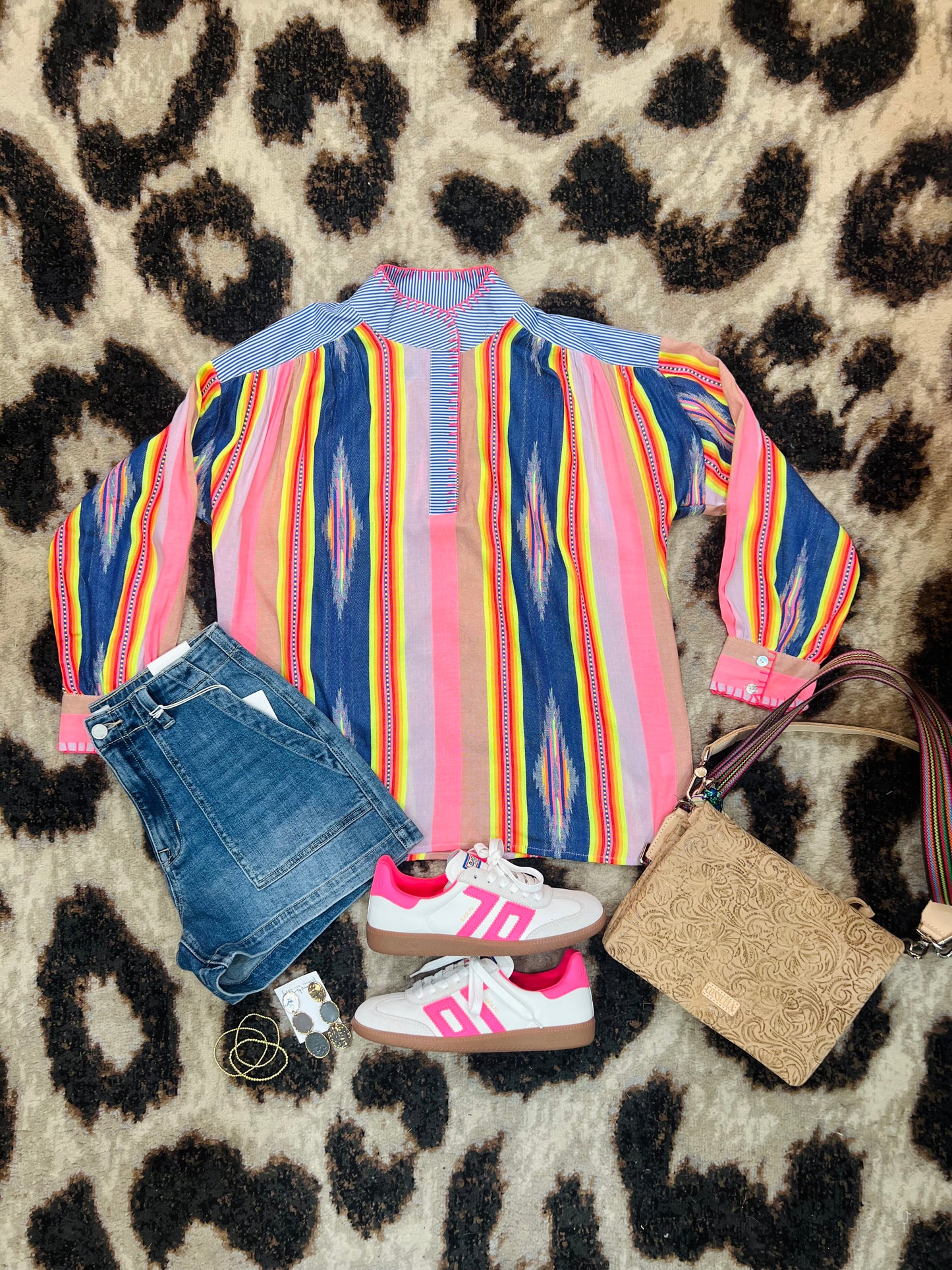 Ikat Stripe Popover
