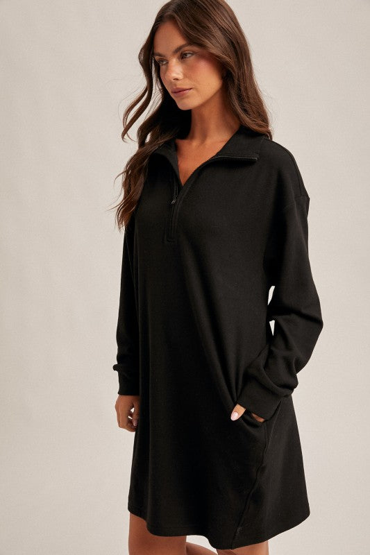 Brushed Jersey Sweatshirt Dress