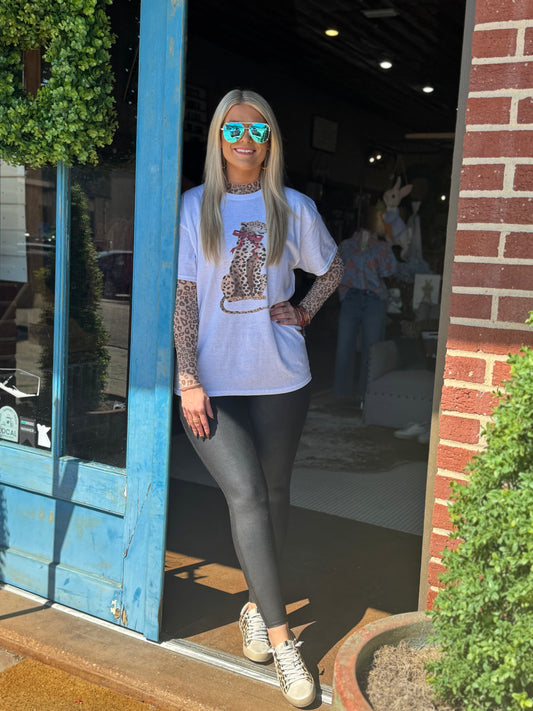 Leopard Bow Tee