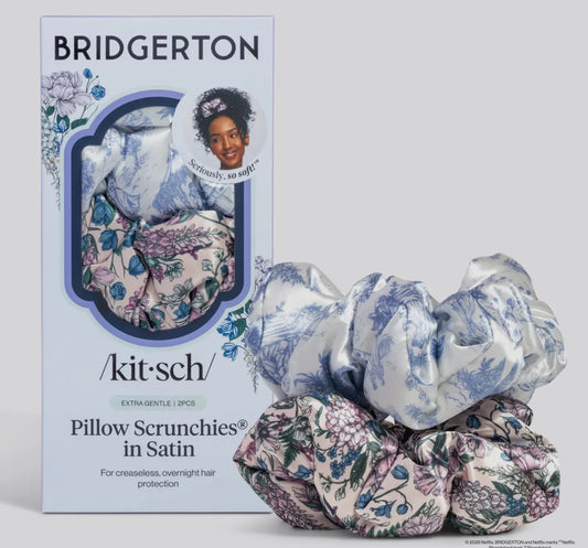 Bridgerton X Kitsch Satin Scrunchies