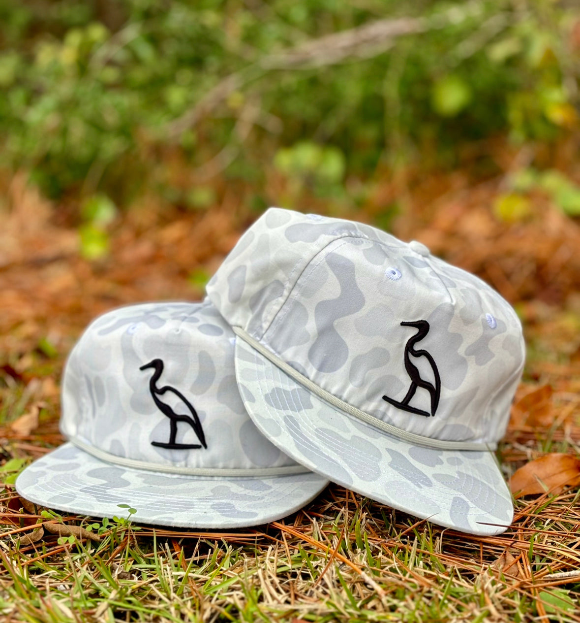 Heron Embroidered Hat