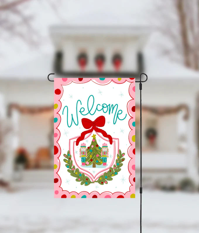 Nutcracker Crest Garden Flag