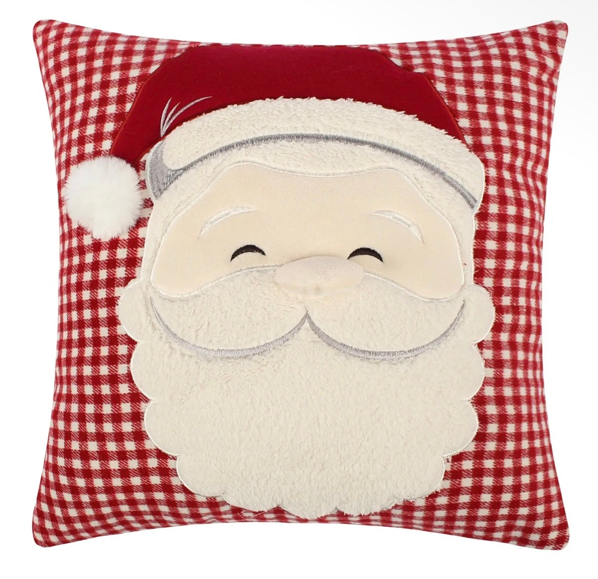 Peppermint Plaid Pillow