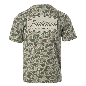 Youth Marsh Camo Logo Tee